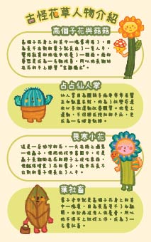 古怪花草行李牌 weird plant luggage tag