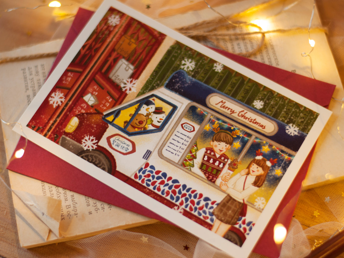 原創香港聖誕卡-聖誕雪糕車