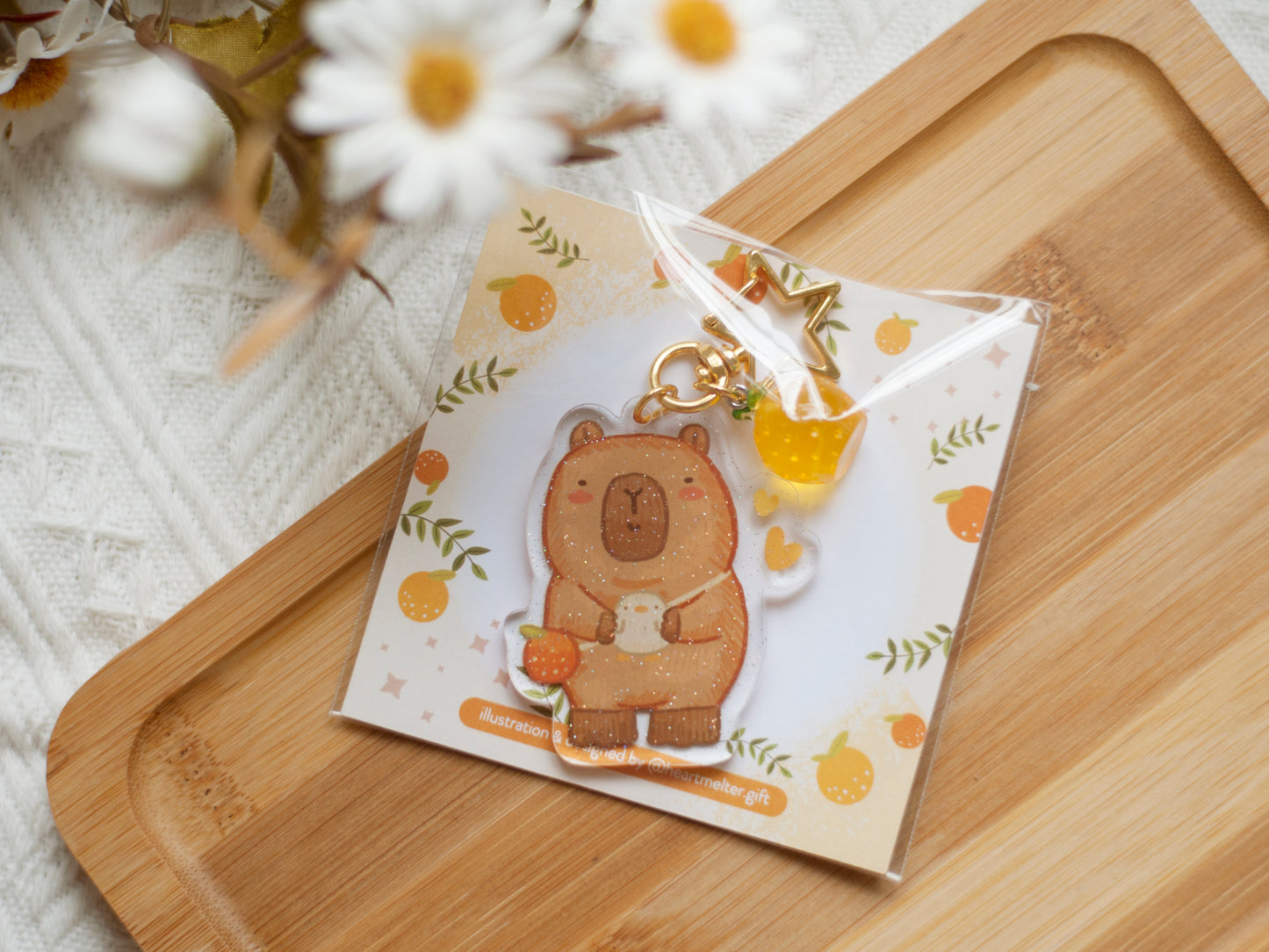 水豚capybara鎖匙扣-capybara keychain