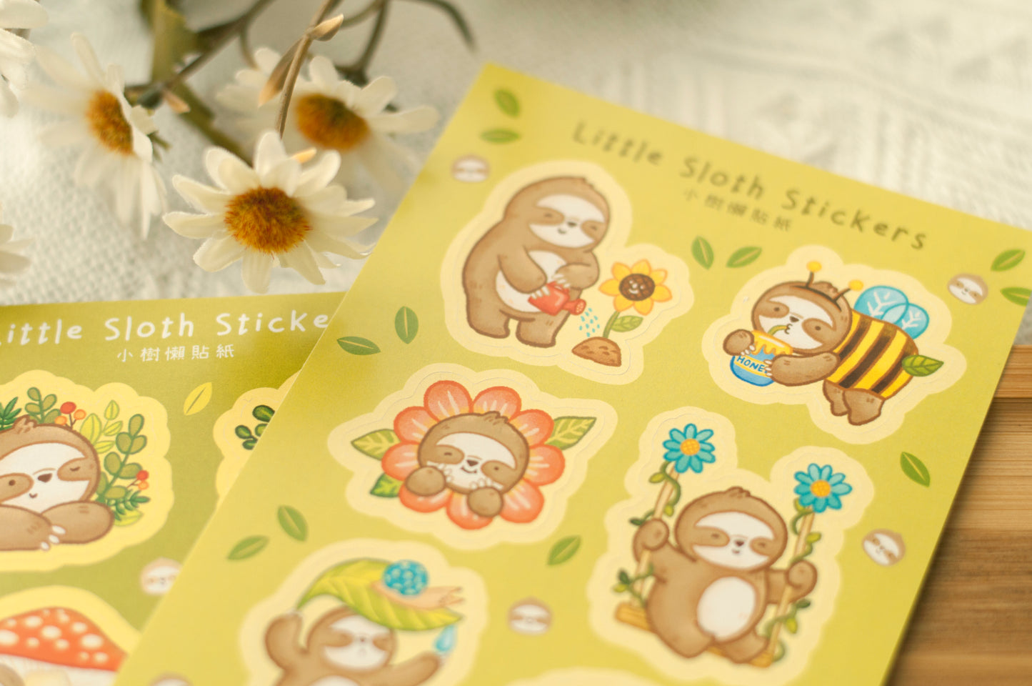 樹懶手帳文具貼紙 Sloth stickers