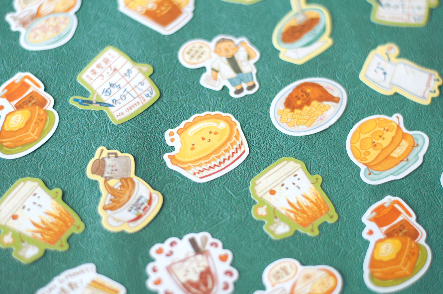 原創設計香港茶記貼紙包 Hong Kong Cha Chaan Teng Stickers