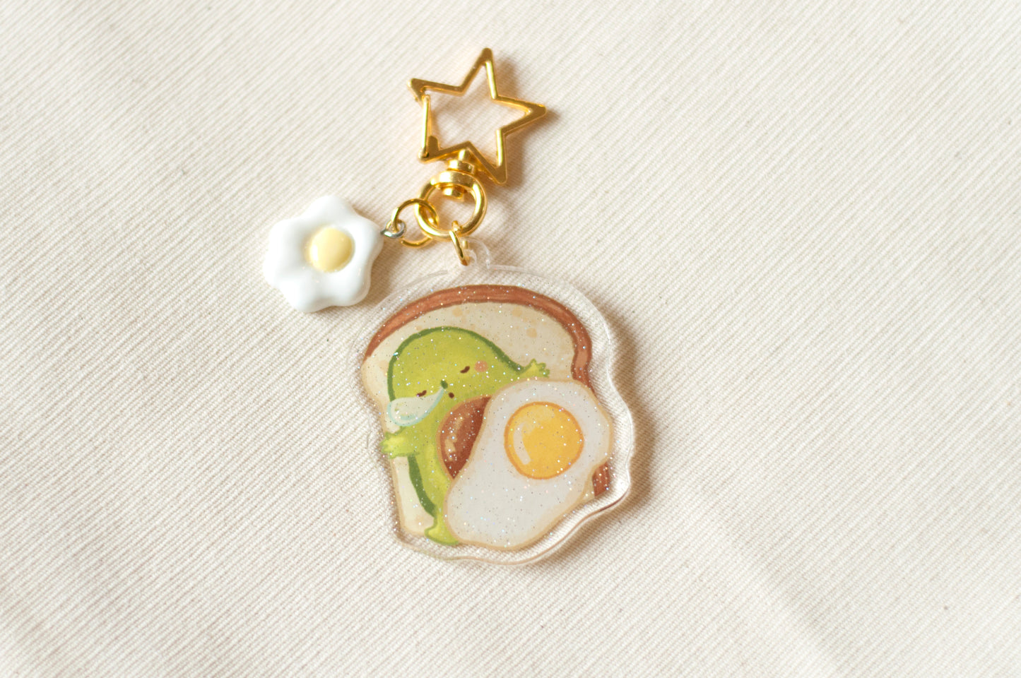 貪睡牛油果鎖匙扣-avocado keychain