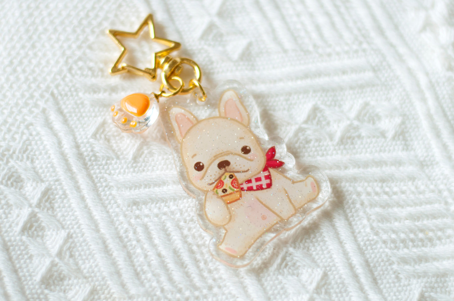 法鬥狗狗鎖匙扣-dog keychain