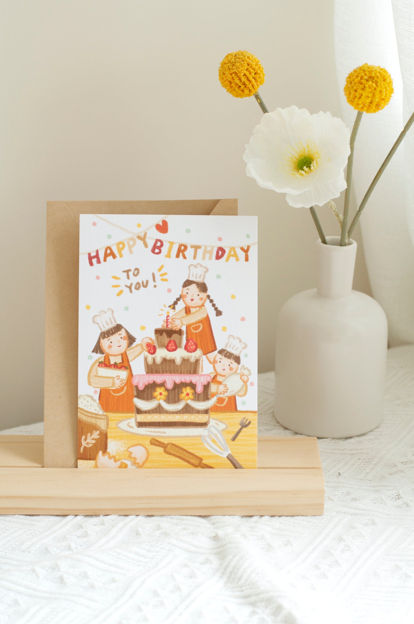 生日卡-烘焙小伙伴 birthday card-baking
