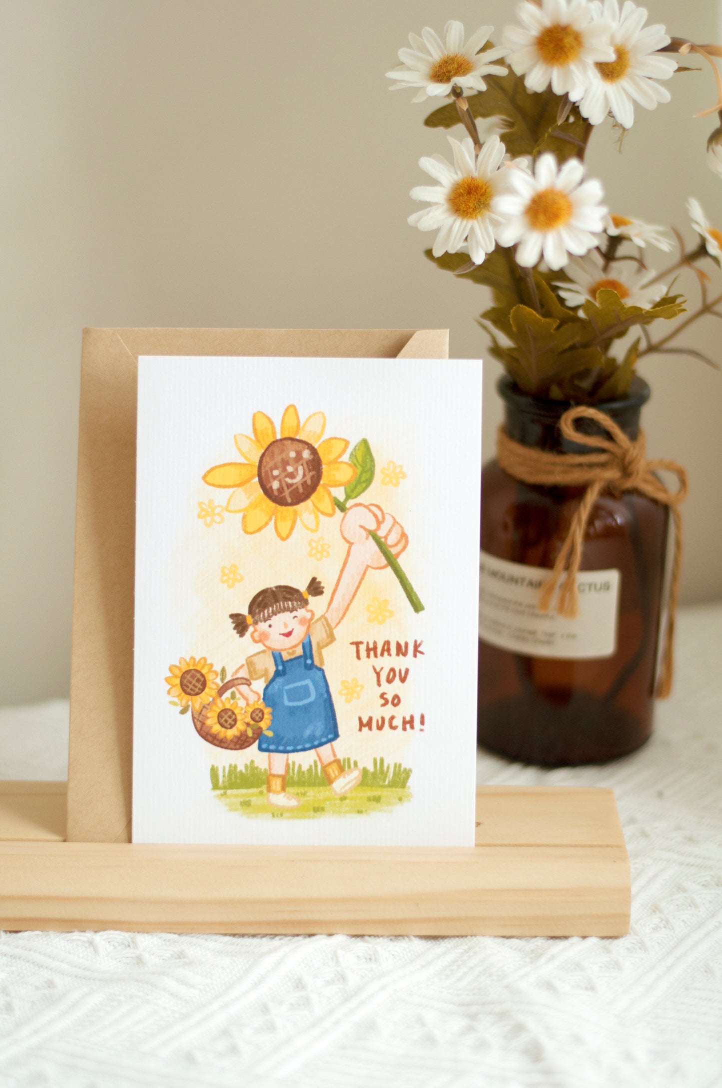 感謝卡thank you card-向日葵