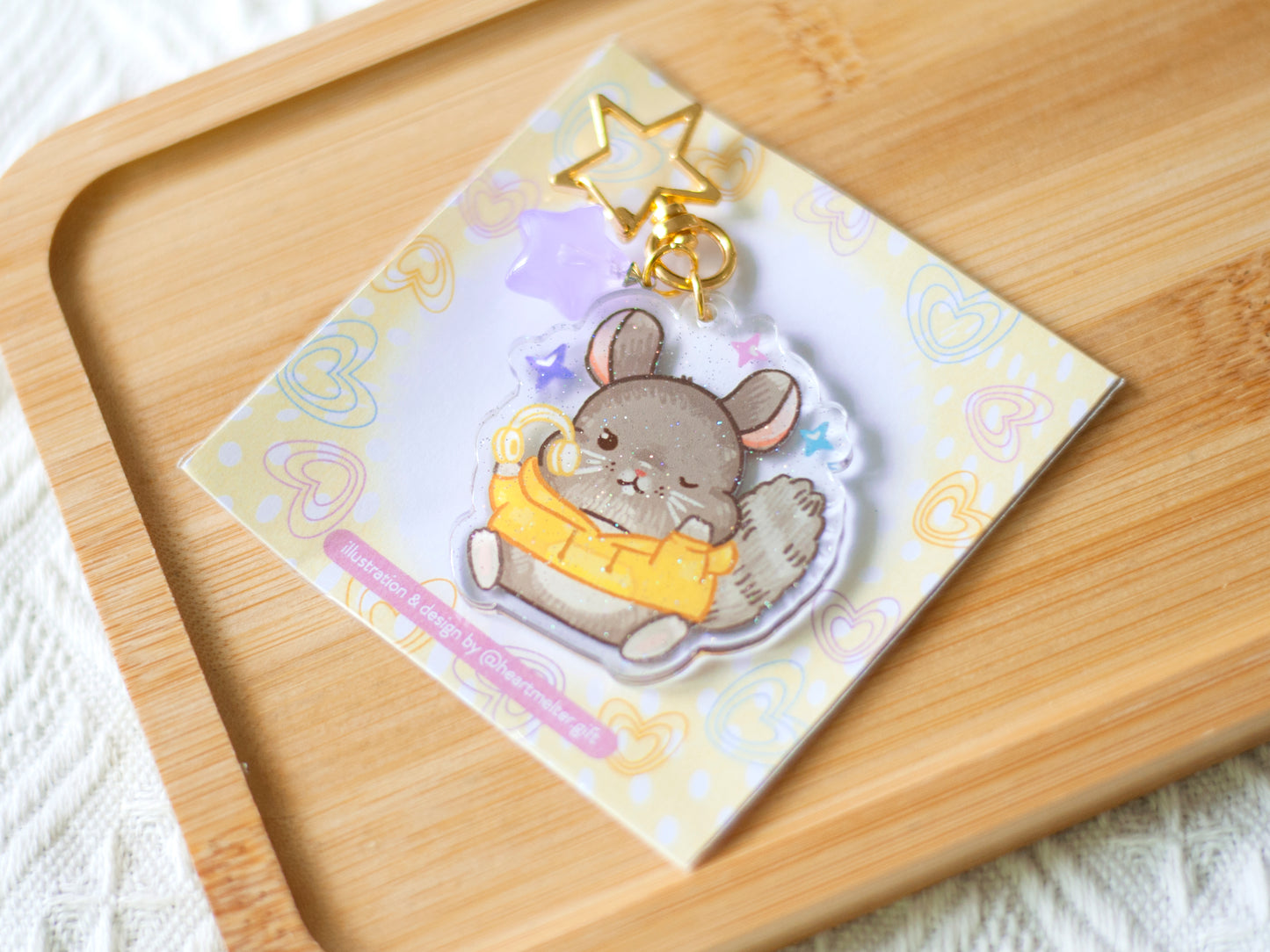 龍貓鎖匙扣-chinchilla keychain