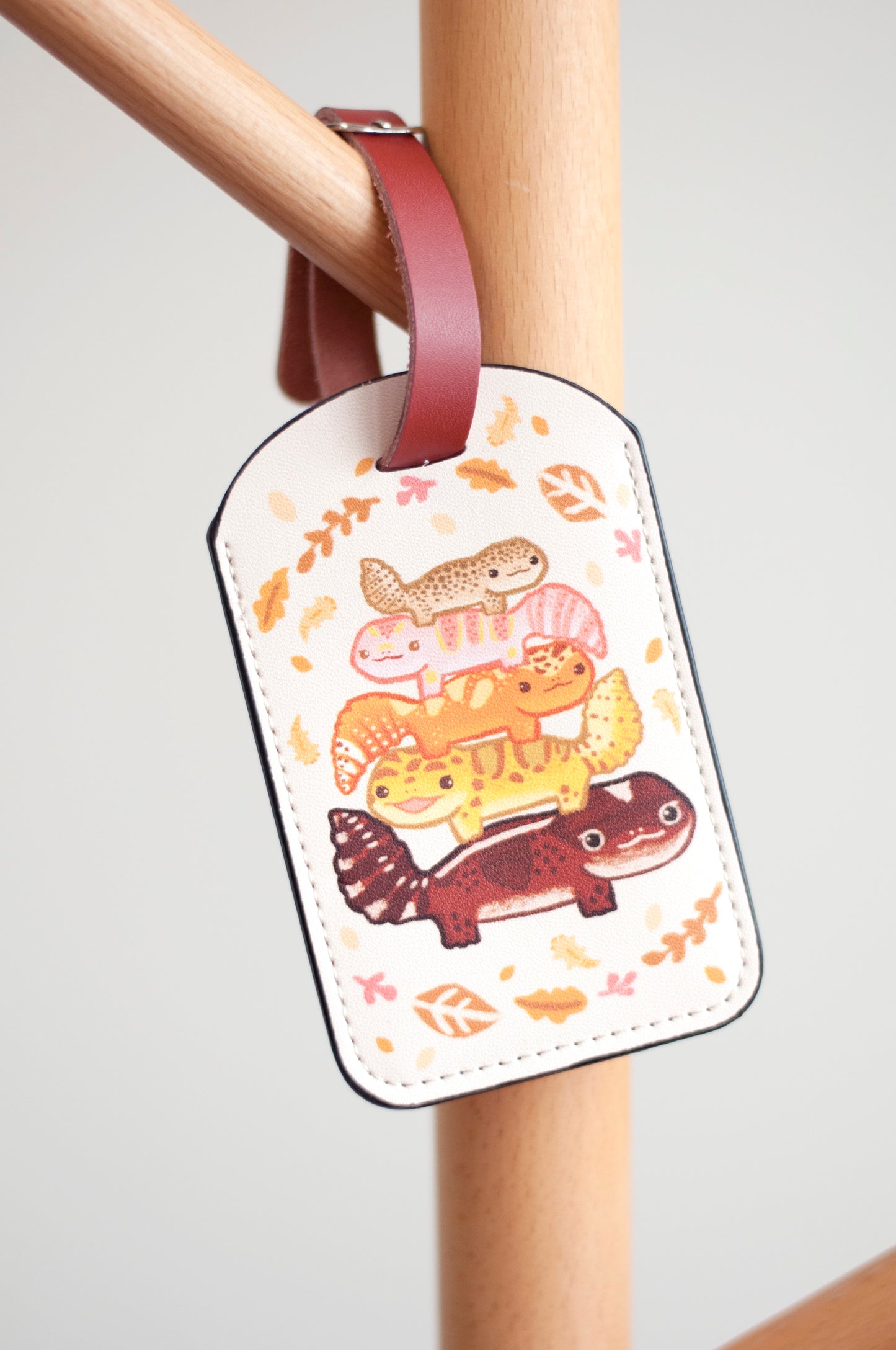 守宮行李牌 gecko luggage tag