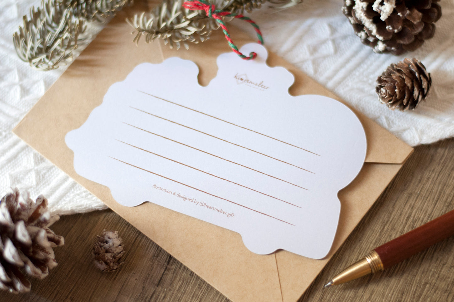 聖誕吊掛賀卡-全套-賀卡/吊飾兩用設計