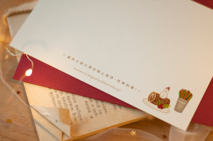 原創香港聖誕卡-大排檔的聖誕大餐