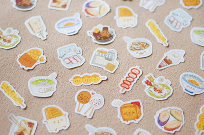原創設計香港掃街貼紙包 Hong Kong Street Food Stickers