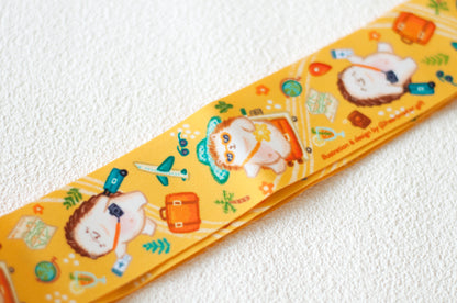 原創小刺蝟行李帶(黃)-hedgehog luggage strap (yellow)