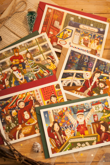 原創香港聖誕卡(全套5款/自選5款)