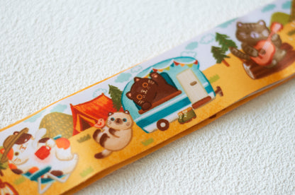 露營貓咪行李帶-camping cat luggage strap