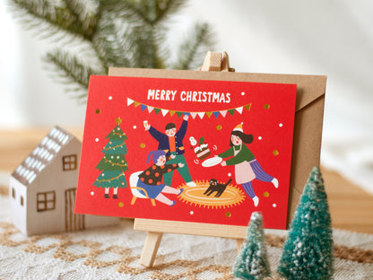燙金工藝聖誕卡(全套2款)