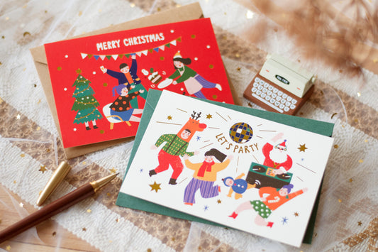 燙金工藝聖誕卡(全套2款)