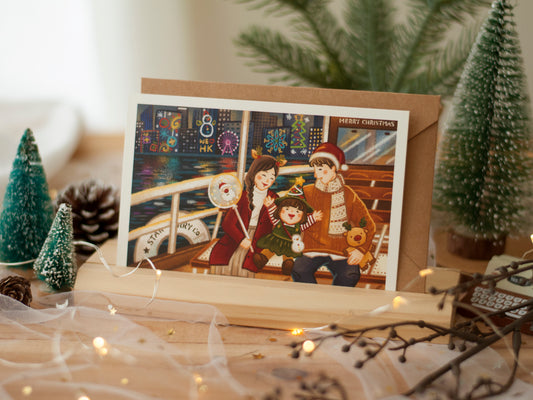 原創香港聖誕卡-天星小輪