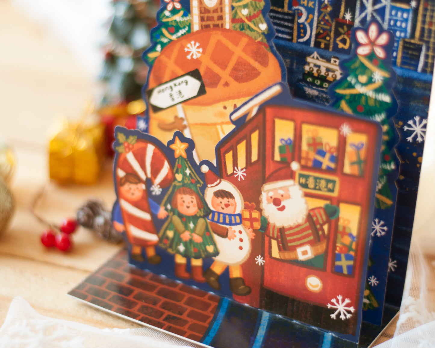 3D立體港式聖誕卡