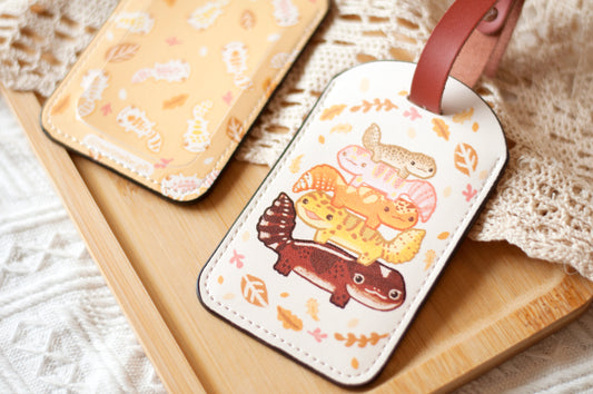 守宮行李牌 gecko luggage tag