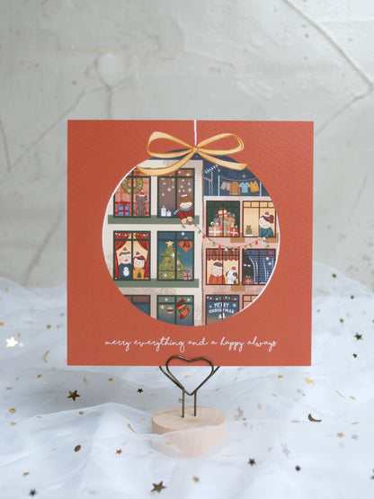 原創港式插畫聖誕卡套裝- 全套5款