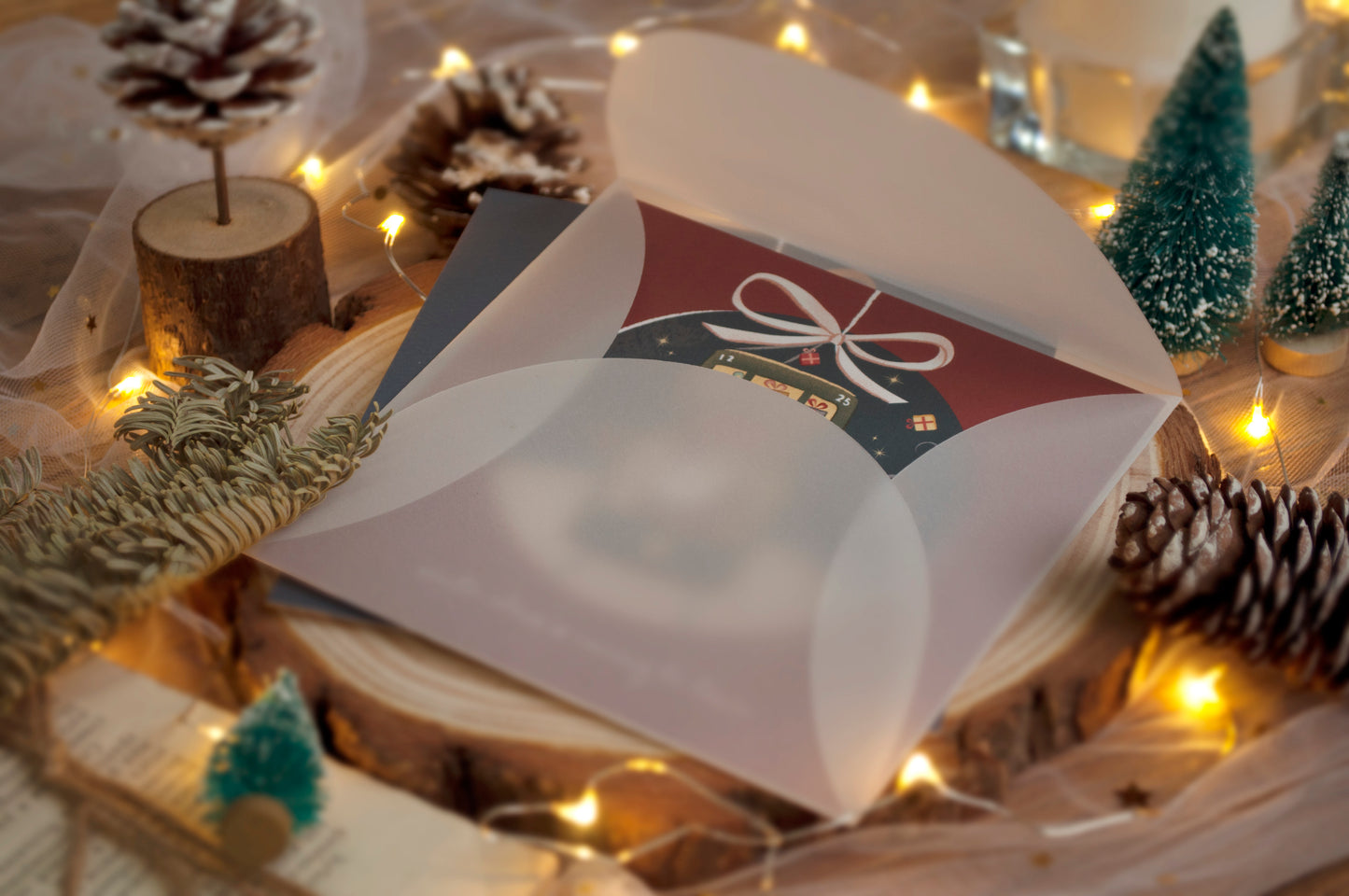 原創港式插畫聖誕卡套裝- 全套5款