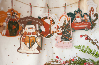 聖誕吊掛賀卡-薑餅人-賀卡/吊飾兩用設計